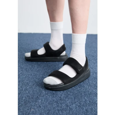Abbildung von Nike Sportswear CALM Unisex Riemensandalette, Größe: 46, Black Hochwertiges lederimitat