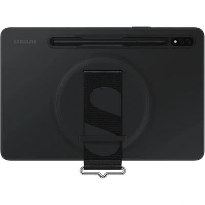Abbildung von Samsung TPU Back Cover Mit Gurt Schwarz Galaxy Tab S7/S8
