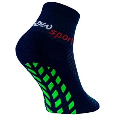 Abbildung von Rainbow Socks Jungen Mädchen Neon Sneaker Sport Stoppersocken 1 Paar Blau Größen 30 35