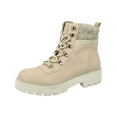 Abbildung von Tom Tailor Damen 4291319 Stiefelette, Cream, 38 EU