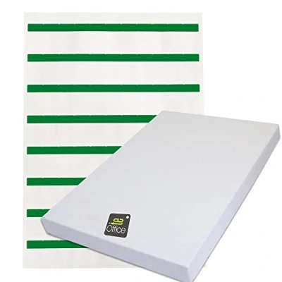Abbildung von TE Office 88 Stück Kabel Aufkleber Label Etiketten Selbstklebend Kabelmarkierer Kabelkennzeichnung Kabelbeschrifter A4 Bogen 18x30mm Grün