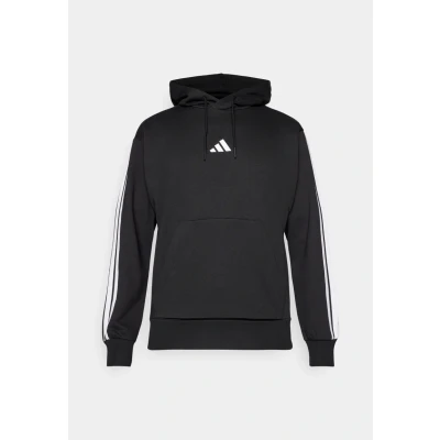 Abbildung von adidas Sportswear Essential Three Stripes Kapuzenpullover, Herren, Größe: Small, Black/white