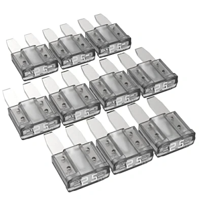 Abbildung von AUPROTEC Micro 2 Kfz Sicherungen Flachstecksicherungen MikrOTO II 5A 30A Auswahl: 25A Ampere weiß, 10 Stück