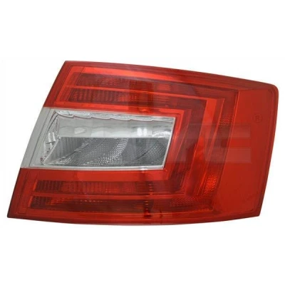 Abbildung von TYC 11 12671 01 2 Rückleuchte rechts ohne Lampenträger SKODA: Octavia 3 Schrägheck