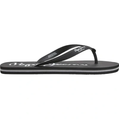 Abbildung von Pepe Jeans BAY Beach Basic Badezehentrenner, Herren, Größe: 45, Black Schuhe
