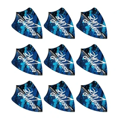 Abbildung von RED DRAGON Luke Humphries World Champion Blue Freestyle Dart Flights, 3 Sets pro Packung (9 Flights insgesamt)