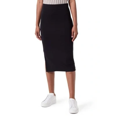 Abbildung von VILA Vilie TUBE Skirt Bleistiftrock, Damen, Größe: Medium, Black beauty