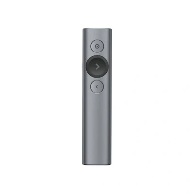 Abbildung von Logitech Spotlight Presenter, Bluetooth und 2.4 GHz Verbindung via USB Empfänger, Digitaler Laserpointer, 30m Reichweite, Timer, Vibrationsalarm, PC/Mac/Android/iOS Slate/Grau
