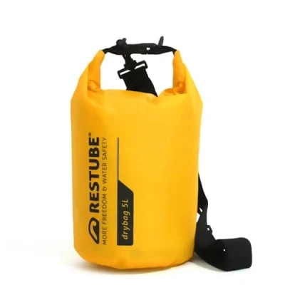 Abbildung von Restube Wasserdichter Drybag Premium Qualität für ultimativen Schutz Vielseitig und geräumig Ideal Reisen, Wandern, Wasseraktivitäten 100% wasserdicht langlebig [5L]