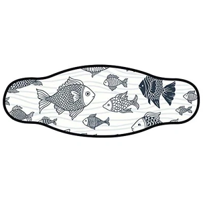 Abbildung von Best divers Uhrenarmband Maske aus Neopren, doppelt Klettverschluss, Branco