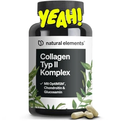 Abbildung von Kollagen Typ 2 Komplex UC II für Knochen, Gelenke &amp; Knorpel OptiMSM natürliches Collagen in Deutschland produziert laborgeprüft