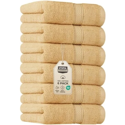 Abbildung von Utopia Towels Handtücher, Baumwolle, 600 g/m², 6 Stück
