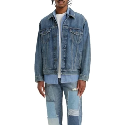 Abbildung von Levi&#039;s NEW Relaxed FIT Trucker Jeansjacke, Herren, Größe: XL, Waterfalls