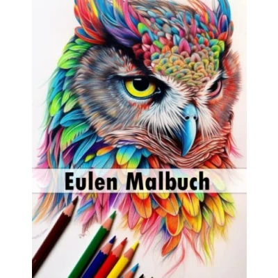 Abbildung von 50 Eulen Malbuch für Erwachsene: zum Ausmalen, Stressabbau und Entspannung, Ausmalbuch Jung Alt: Geschenk Familie Freunde mit einzigartigen Motiven