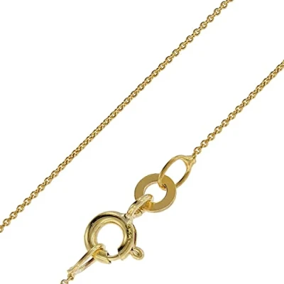 Abbildung von trendor Feine Ankerkette 333 Gold (8 Karat) Halskette 0,8 mm elegante goldene Kette für Damen, zeitlose Geschenkidee, Goldkette aus Echtgold 72405 36 cm
