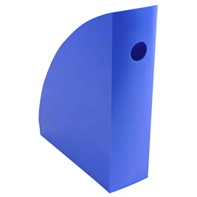 Abbildung von Exacompta 18279D Packung (mit 6 Stehsammler MAG CUBE, 266x82x305 mm, für DIN A4+, robust und praktisch) Stück eisblau