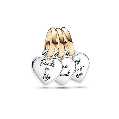Abbildung von Pandora Moments Damen Charm Gold/Silber 762722C00