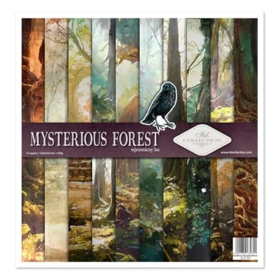 Abbildung von ITD Collection Scrapbooking Paket 12x12 inches, Papier, Dekorpapier, Decoupage, Kartenherstellung, Papiergröße 310 x 320 mm (Mysterious Forest, SLS053)