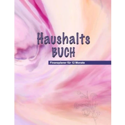 Abbildung von Haushaltsbuch: Grosser Finanzplaner für 12 Monate, übersichtlich und schön gestaltet, zum Eintragen