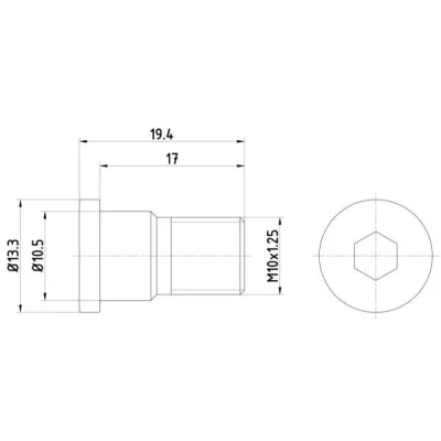 Abbildung von TEXTAR TPM0007 Schraube, Bremsscheibe ALFA ROMEO: Giulietta Hatchback, 159 Saloon, Sportwagon, OPEL: Vectra C Caravan, Meriva B, Corsa D Hatchback