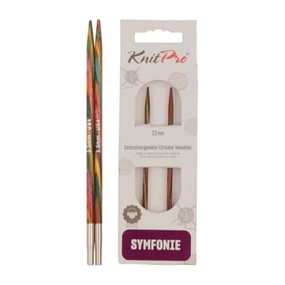Abbildung von KnitPro 20422 wechselbare Nadelspitzen Symfonie Holz kurz, 3,50 mm