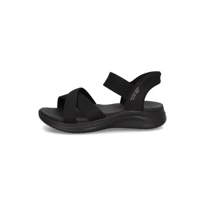 Abbildung von Skechers Ultra FLEX 3.0 Keilsandalette, Damen, Größe: 38, Black/gore Schuhe