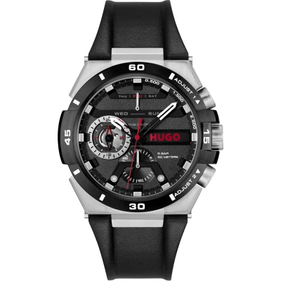 Abbildung von HUGO WILD Uhr, Herren, Größe: One Size, Black