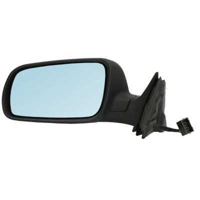 Abbildung von Außenspiegel Tyc 302 0086 links für elektr.Spiegelverstellung, plan, blau getönt, beheizbar, großes Spiegelgehäuse AUDI: A3 Hatchback