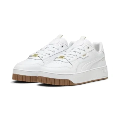 Abbildung von Puma Carina Street LUX Sneaker low, Damen, Größe: 37.5, white gold Leder/synthetik