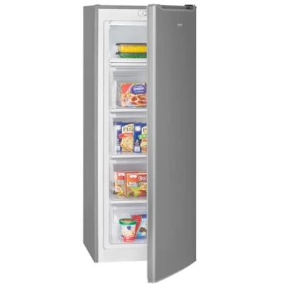 Abbildung von Bomann® Gefrierschrank 143cm 4 Sterne Gefrierfach Temperaturbereich: ≤ 18C Tiefkühlschrank leise 40dB wechselbarer Türanschlag gross 168L Freezer GS 7364 inox
