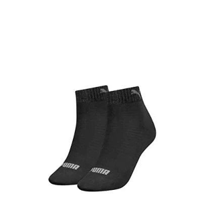 Abbildung von Puma Damen Quarter Socken, Schwarz, 35/38 (2er Pack)