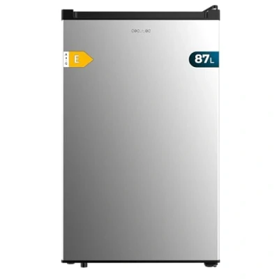 Abbildung von Cecotec Vertikaler Tisch Gefrierschrank 87L Bolero CoolMarket TF 87 Inox. 83,6 cm Höhe und 50,6 Breite, niedriger Energieverbrauch, flache reversible Tür, kompaktes Design