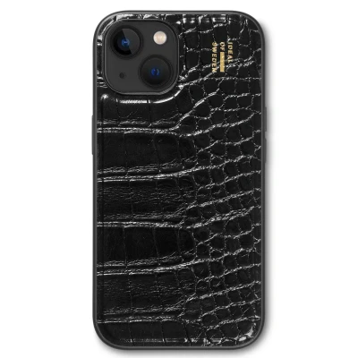 Abbildung von Apple iPhone 13 Hülle Kunstleder iDeal of Sweden Backcover/Hard Case Handyhülle Schwarz Shockproof/Stoßfest