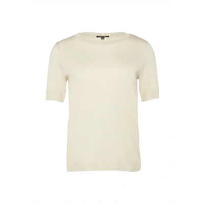 Abbildung von Comma T Shirt, aus Strick mit Rippdetails