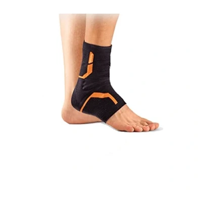 Abbildung von Voltactive Fußgelenkbandage links M: lindert Schmerzen im Knöchel bei täglichen und sportlichen Aktivitäten 100 Jahre orthopädisches Fachwissen 1 Stück