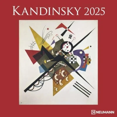 Abbildung von Kandinsky 2025 Broschürenkalender, 30x30cm, Wandkalender mit Abbildungen von Kandinsky, Mondphasen, viel Platz für Notizen und internationale Feiertage/Kalendarium