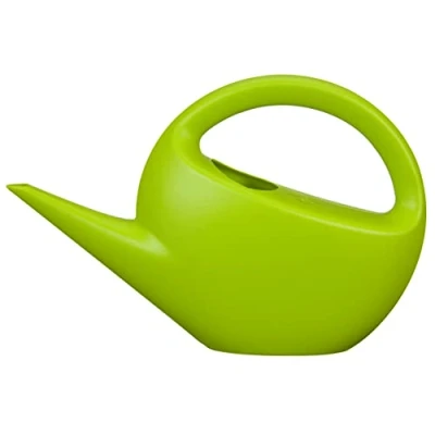 Abbildung von Scheurich Smilla, Gießkanne aus Kunststoff, Farbe: Matt Green, 40,2 cm Breite, 11,5 Tiefe, 26,6 hoch, 3 l Vol.