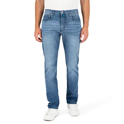 Abbildung von Pierre Cardin Herren 5 Pocket Lyon Tapered Jeans, Blue Used Buffies, 32W / 32L