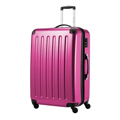 Abbildung von HAUPTSTADTKOFFER Alex Großer Hartschalen Koffer, 4 Doppel Rollen, Trolley, Rollkoffer, Reisekoffer, Volumenerweiterung, 75 cm, 119 Liter, Magenta