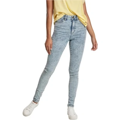 Abbildung von Urban Classics Jeans Skinny Fit, Damen, Größe: 30x30, Light skyblue acid washed