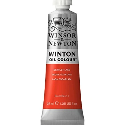 Abbildung von Winsor &amp; Newton 1414603 Winton, feine hochwertige Ölfarbe 37ml Tube mit gleichmäßiger Konsistenz, Lichtbeständig, hohe Deckkraft, Reich an Farbpigmenten Scharlachlack