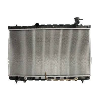 Abbildung von THERMOTEC D70521TT Kühler, Motorkühlung Aluminium, Kunststoff für Fahrzeuge mit/ohne Klimaanlage 714 400 23 Automatikgetriebe Kühlrippen gelötet