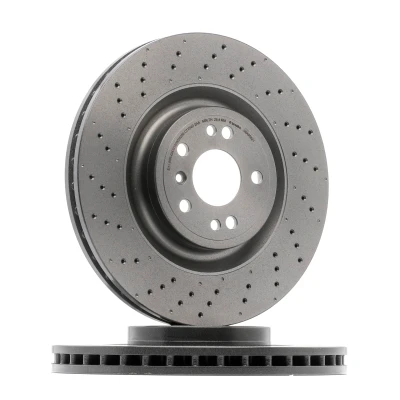 Abbildung von BREMBO COATED DISC LINE 09.A958.21 Bremsscheibe 350 32 5 gelocht/innenbel. beschichtet hochgekohlt mit Schrauben MERCEDES BENZ: ML Class, GLE Off Road