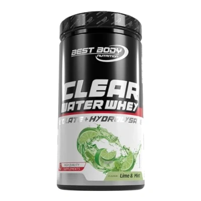 Abbildung von Best Body Nutrition Professional Clear Water Whey Isolate + Hydrolysate Lime &amp; Mint 450 g Dose