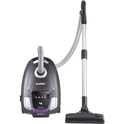 Abbildung von Eureka NEN300 Staubsauger mit Beutel 700W, 62 dB(A) Extreme Silence Bodenstaubsauger, Leistungsstarke Hygienefilter und Bodendüse für Hartboden, Parkett, Teppich, Fliesen, 2L