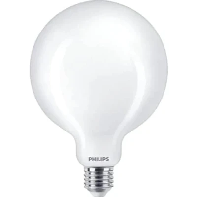 Abbildung von Philips LED Classic E27 Filament Lampe (120 W), matte in Globe Form mit warmweißem Licht, energiesparende Beleuchtung langer Nutzlebensdauer