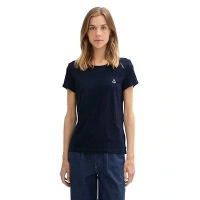 Abbildung von TOM TAILOR Denim Print Shirt, (Set, 2 tlg.), im Doppelpack mit Anker Motiv