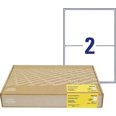 Abbildung von AVERY Zweckform 8018 Versandetiketten Art. (199,6 x 143,5 mm (A5) Adressetiketten selbstklebend für DHL und Hermes, Versandaufkleber, 3655, 300 Blatt, alle Drucker)