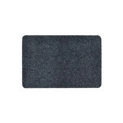 Abbildung von andiamo Fußmatte Samson Schmutzfangmatte aus Baumwolle für den Hauseingang einsetzbar als innen, Fußabtreter im überdachten Außenbereich oder Haustiermatte 60 x 100 cm Anthrazit