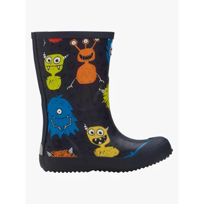 Abbildung von Viking Indie Print Unisex Gummistiefel navy/multicoloured für Kinder, Größe: 35, Navy/multi coloured Schuhe